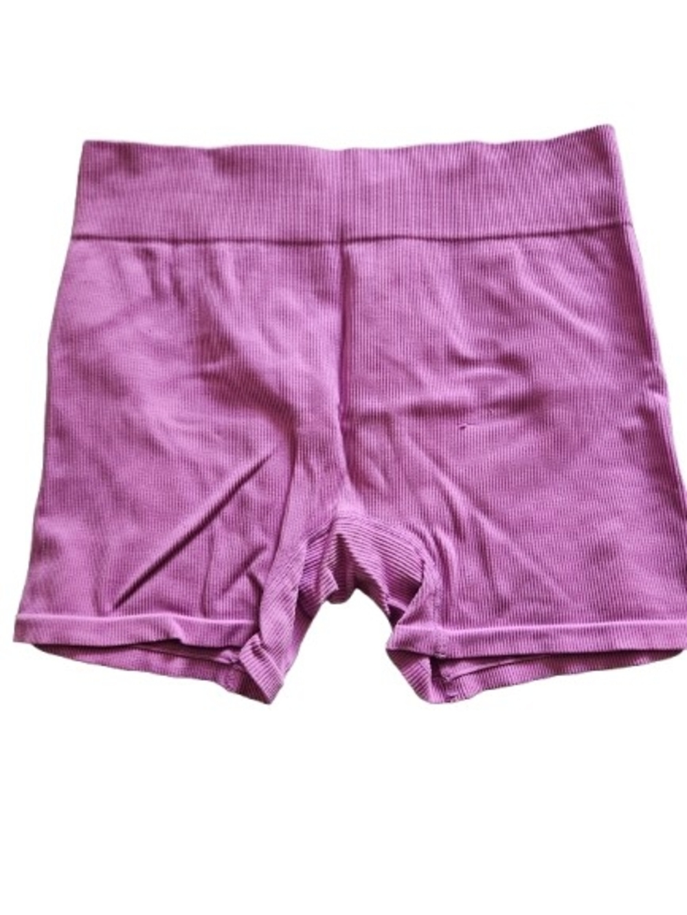 Wild Fable Purple Ribbed Biker Shorts XXL High Rise Stretch Athletic